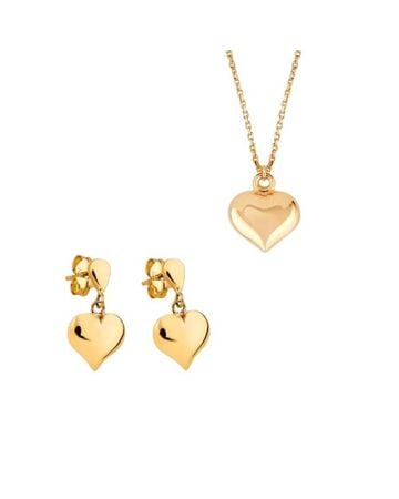 Goldschmuckset, Herzen