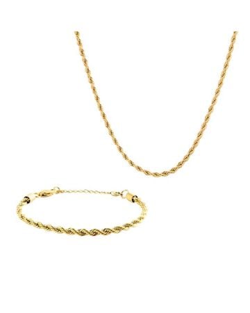 Mockberg Bold Rope Chain Gold korusetti, kullattu