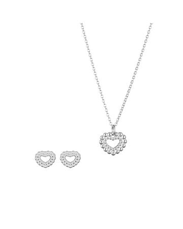 Kalevala Circle of Light Heart Schmuckset, Silber