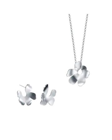 Kalevala x Marimekko Unikko korusetti, hopea