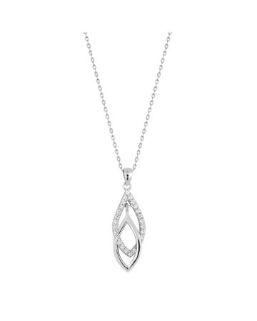 Hopeinen kaulakoru / lehdet BVN-2101144-A-18-45CM