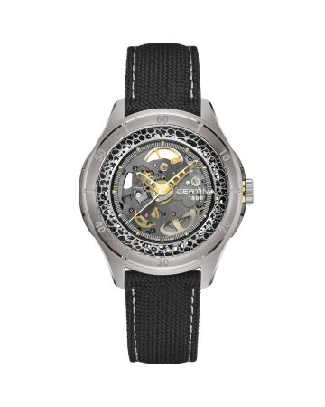 Certina DS Skeleton Automatic Grey Leather C042.407.56.081.10-0