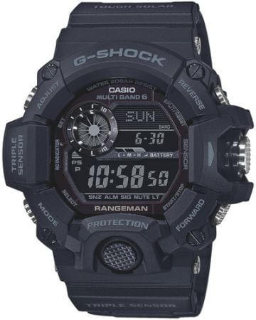 Casio G-Shock Black-Out Rangeman Solar -rannekello GW-9400-1BER-1