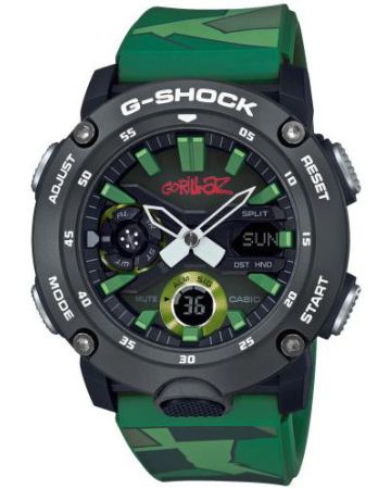 Casio G-Shock Gorillaz Limited Edition -rannekello GA-2000GZ-3AER