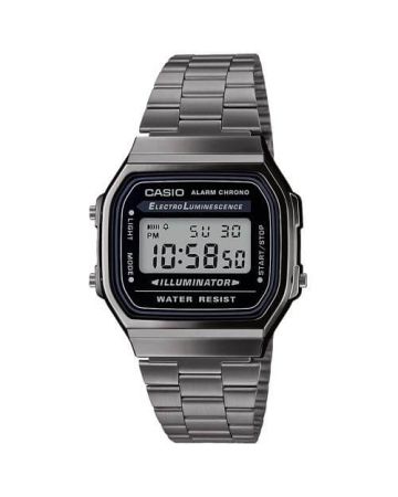 Casio Vintage Gunmetal -rannekello A168WEGG-1AEF