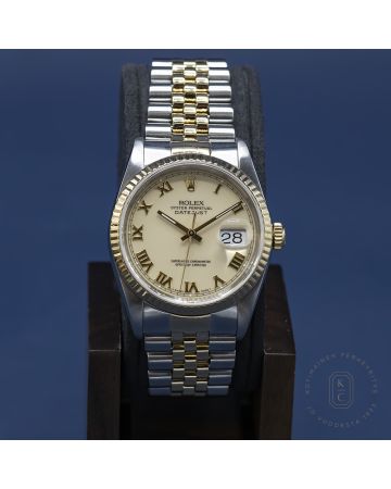 Pre-owned Rolex Datejust towtone 16233