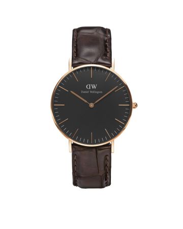 Daniel Wellington Classic Black York Rose 36mm -rannekello DW00100140-1