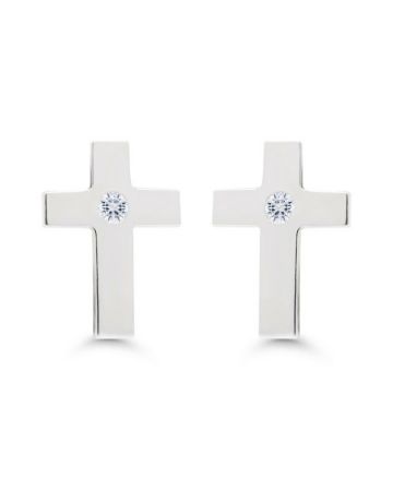 Hopeiset ristikorvakorut E-1322Z