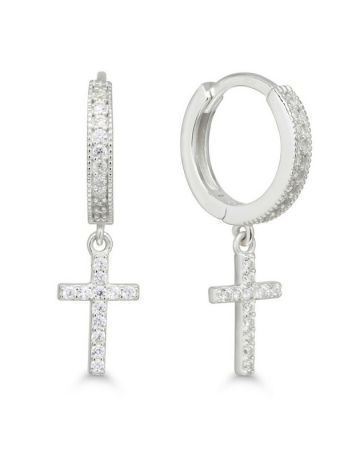 Hopeiset ristikorvakorut E-1912Z