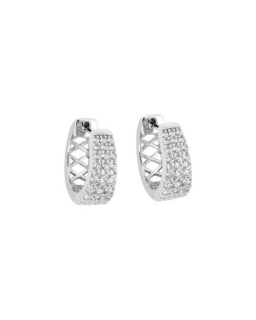 Silberne Ohrringe E28005