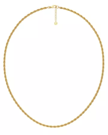 Edblad Rope Chain Necklace Gold 3mm 45-48cm 123506