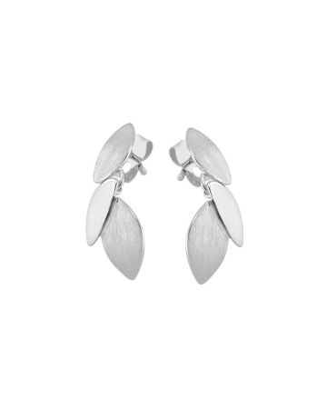 Hopeiset korvakorut / lehti 21 mm ENC23936002