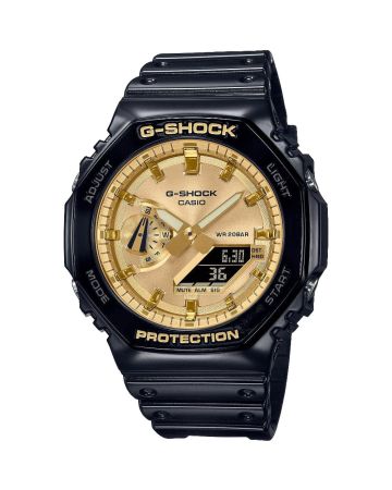 Casio G-Shock Garish Octagon Series Gold Dial GA-2100GB-1AER