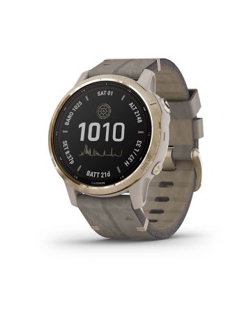 Garmin Fenix 6S Pro Solar Gold Suede 010-02409-26