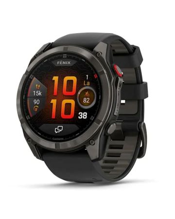 Garmin Fenix 8 Pro Amoled 51mm LTE Sapphire, hiilenharmaa titaani ja musta ranneke 010-03199-01