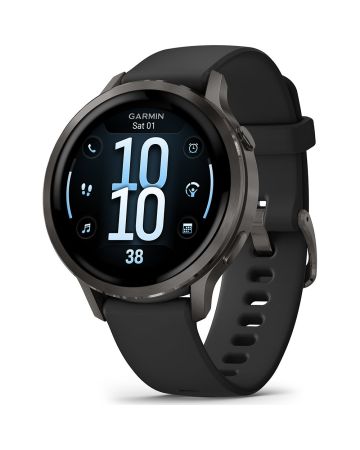 Garmin Venu 4 41mm Slate with Black Silicone Band 010-03013-02