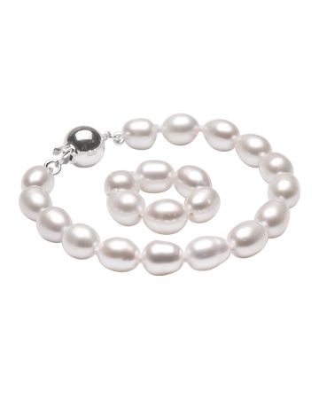 Gaura Pearls -helmirannekoru lapselle FGW365B-14