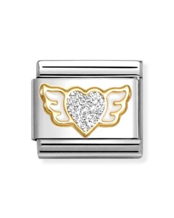 Nomination Classic Glitter Sydän ja siivet 030220/23