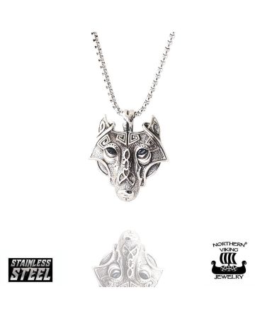 Northern Viking Jewelry Guardian Wolf -kaulakoru