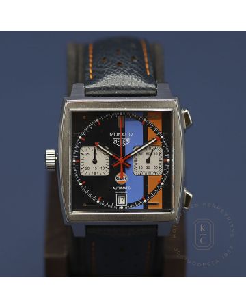 Pre-Owned TAG Heuer Monaco Gulf Steve McQueen limited edition CAW211RW