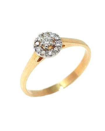 Romanssi Pioni timanttisormus Halo 3620