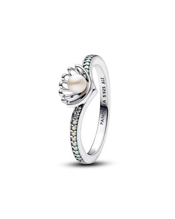 Pandora Disney Princess Ariel Shell Treated Freshwater Cultured Pearl sormus 193654C01-1