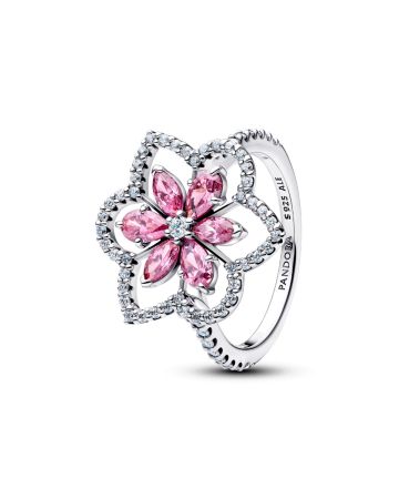 Pandora Double Flower Cocktail ring 194577C01