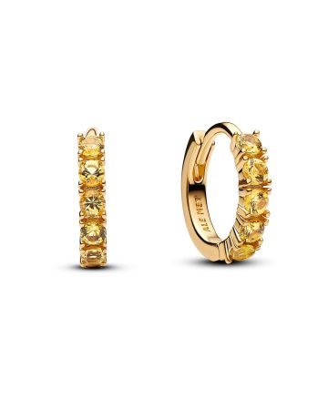 Pandora Hoop Earrings Yellow Huggie korvakorut 263849C01