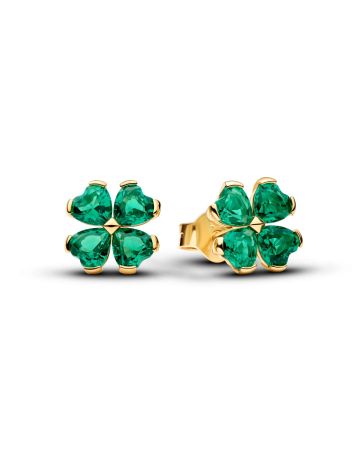 Pandora Green Lucky Clover Stud Ohrringe 264500C01