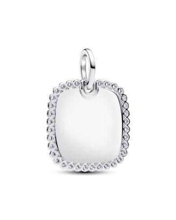 Pandora Engravable Square Tag Pendant Hänge 394009C01