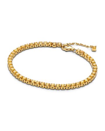 Pandora Sparkling Tennis Yellow Armband 18 cm 561469C03