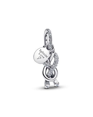 Pandora Pavé Infinity Knot Dangle Charm hela 793780C01