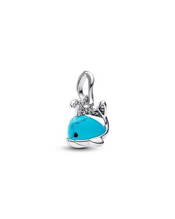 Pandora Turquoise-coloured Whale Dangle Charm hela 793822C01