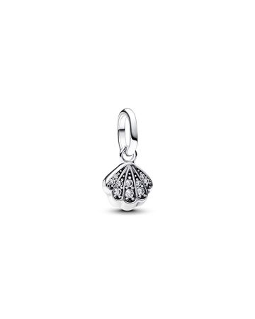 Pandora Sparkling Shell Mini Dangle Charm hela 793855C01
