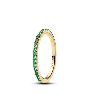 Pandora Sparkling Green Half-Eternity Band Ring 162999C03