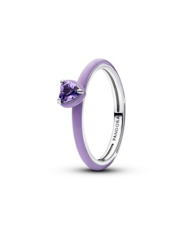 Pandora Purple Chakra Heart sormus 193088C04