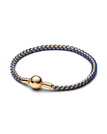 Pandora Blue Cord Box Chain armband 563816C02