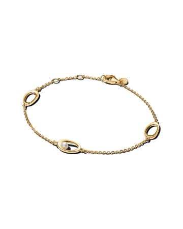 Pandora Organically Shaped Oval & Treated Freshwater Cultured Pearl Armband 564677C01