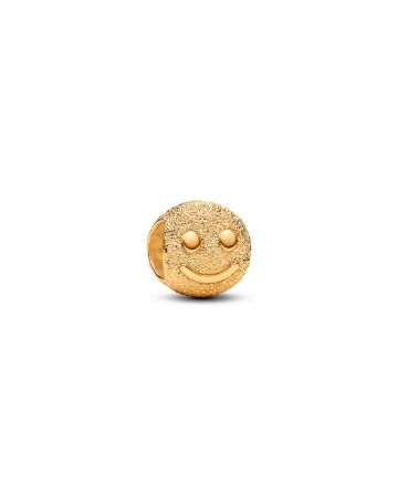 Pandora Textured Happy Face Mini Charme 764526C00