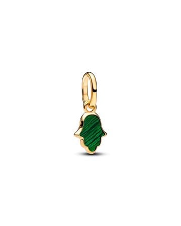 Pandora Green Hamsa Hand Mini Dangle Charme 764612C01
