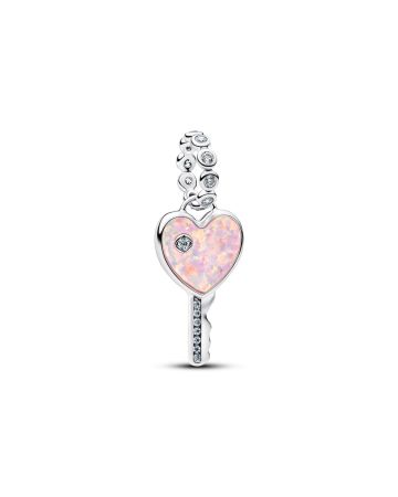 Pandora Opalescent Heart Key Dangle berlock 794427C01