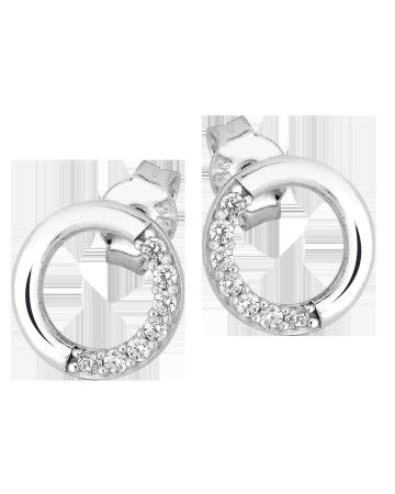 Hopeiset tappikorvakorut EB0912-02