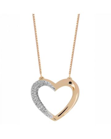 Ruusukultainen timanttikaulakoru IGN-1270-007-1