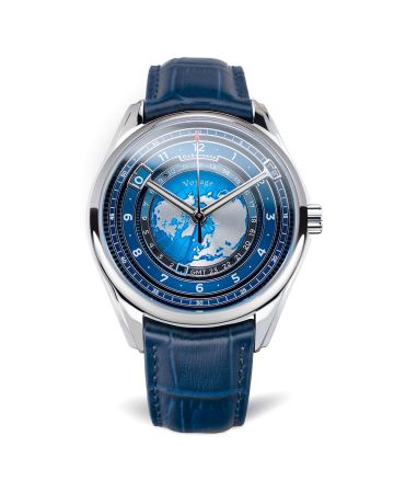 DeSanders Voyage GMT - Stainless steel & Blue-0