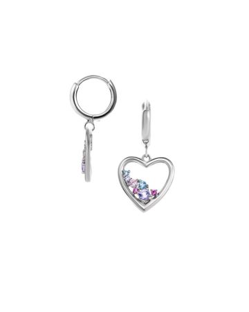 Hopeiset korvakorut / sydän JD30881RH