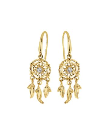 Kultaiset koukkukorvakorut