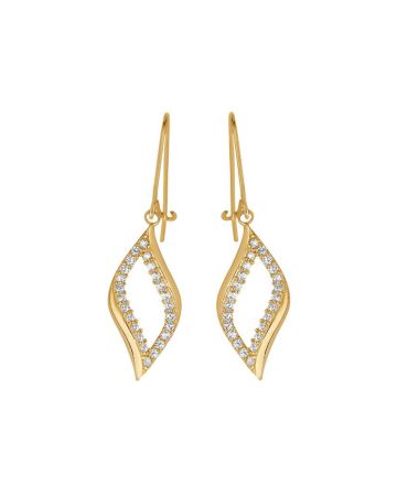 Kultaiset koukkukorvakorut JE55573-CZ (OT46739 HOOK)