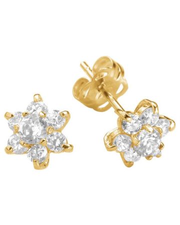 Kultaiset korvakorut, kukka JE5786