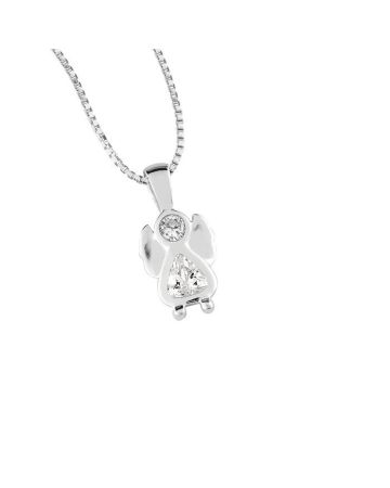 Hopeinen kaulakoru, enkeli JN-130606 A-18