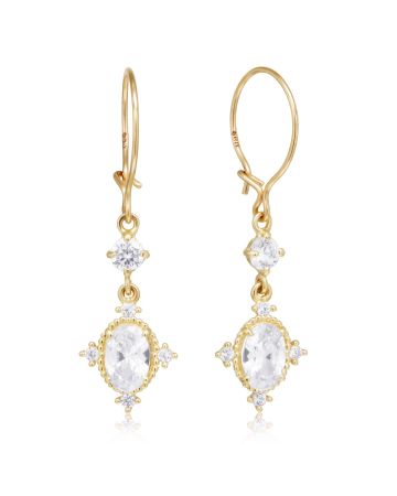 Goldene Ohrringe K-E11430Z